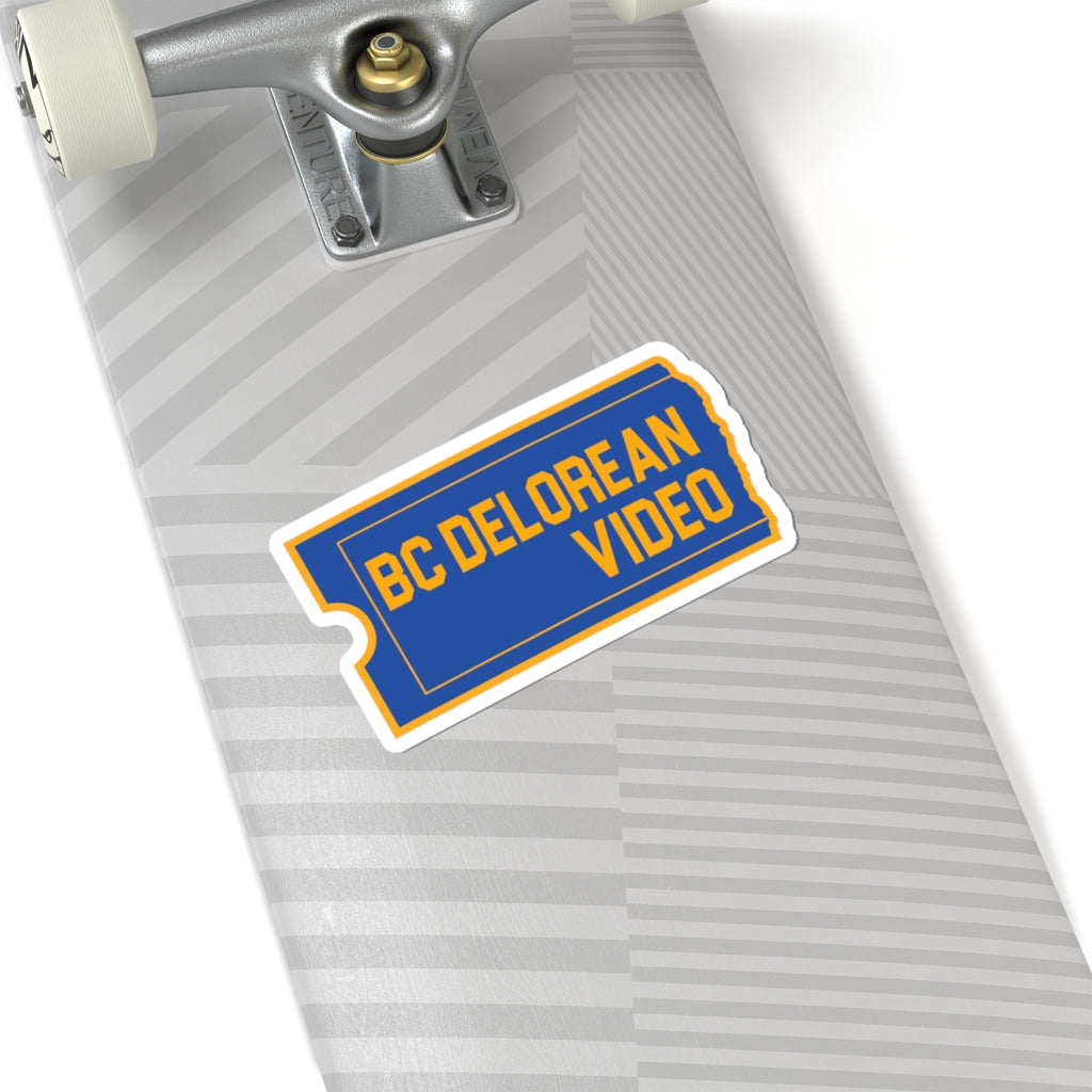 BC DeLorean Video - Kiss-Cut Stickers
