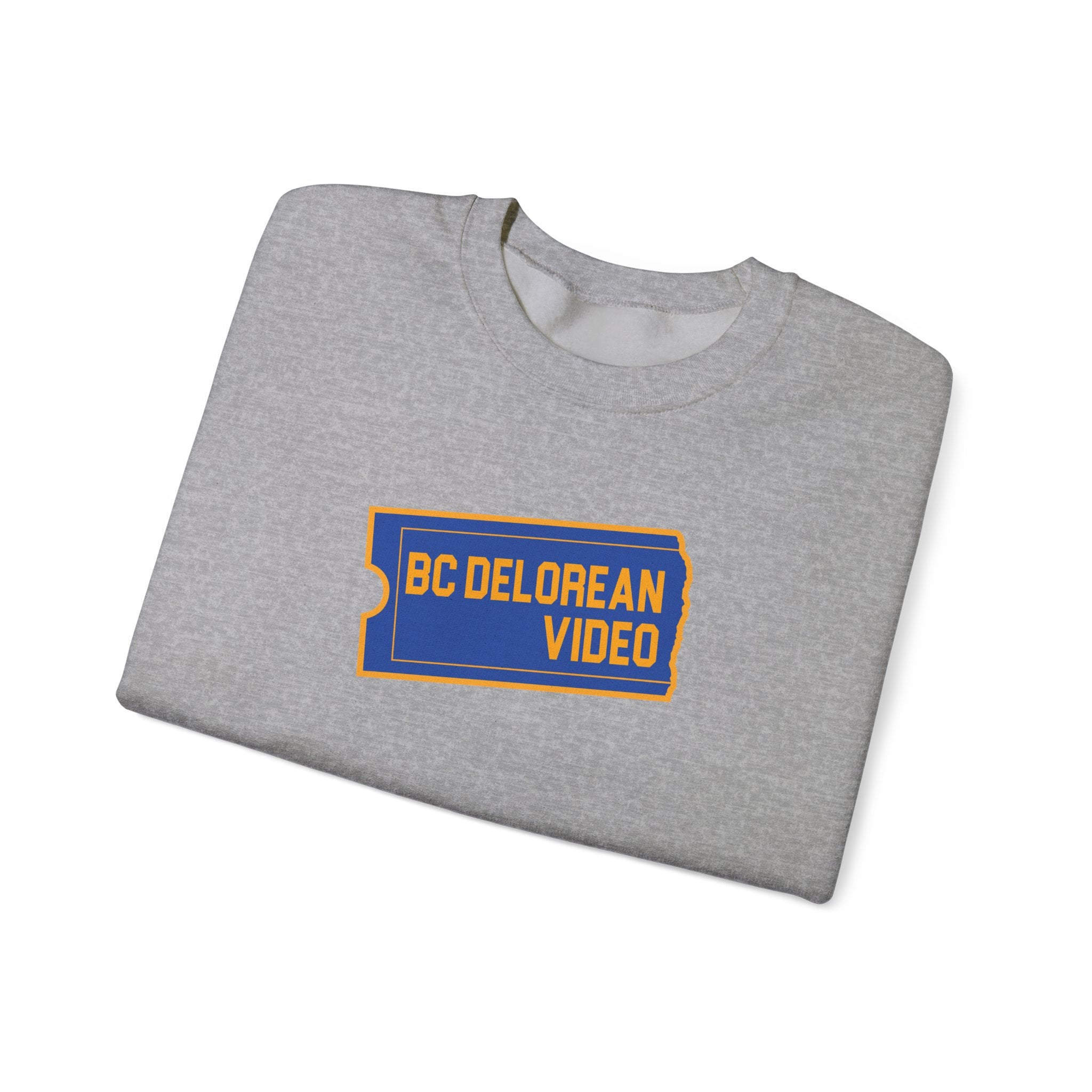 BC DeLorean Video - Unisex Heavy Blend™ Crewneck Sweatshirt