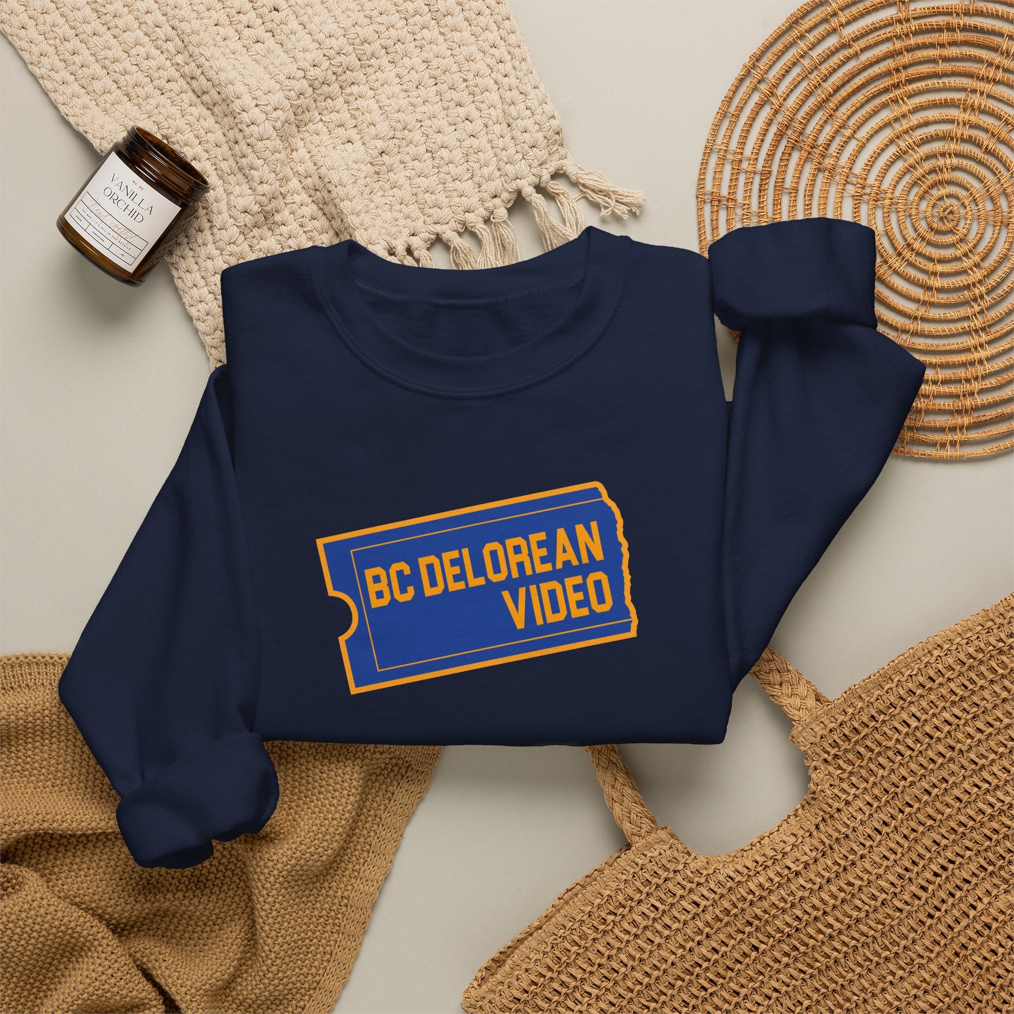 BC DeLorean Video - Unisex Heavy Blend™ Crewneck Sweatshirt