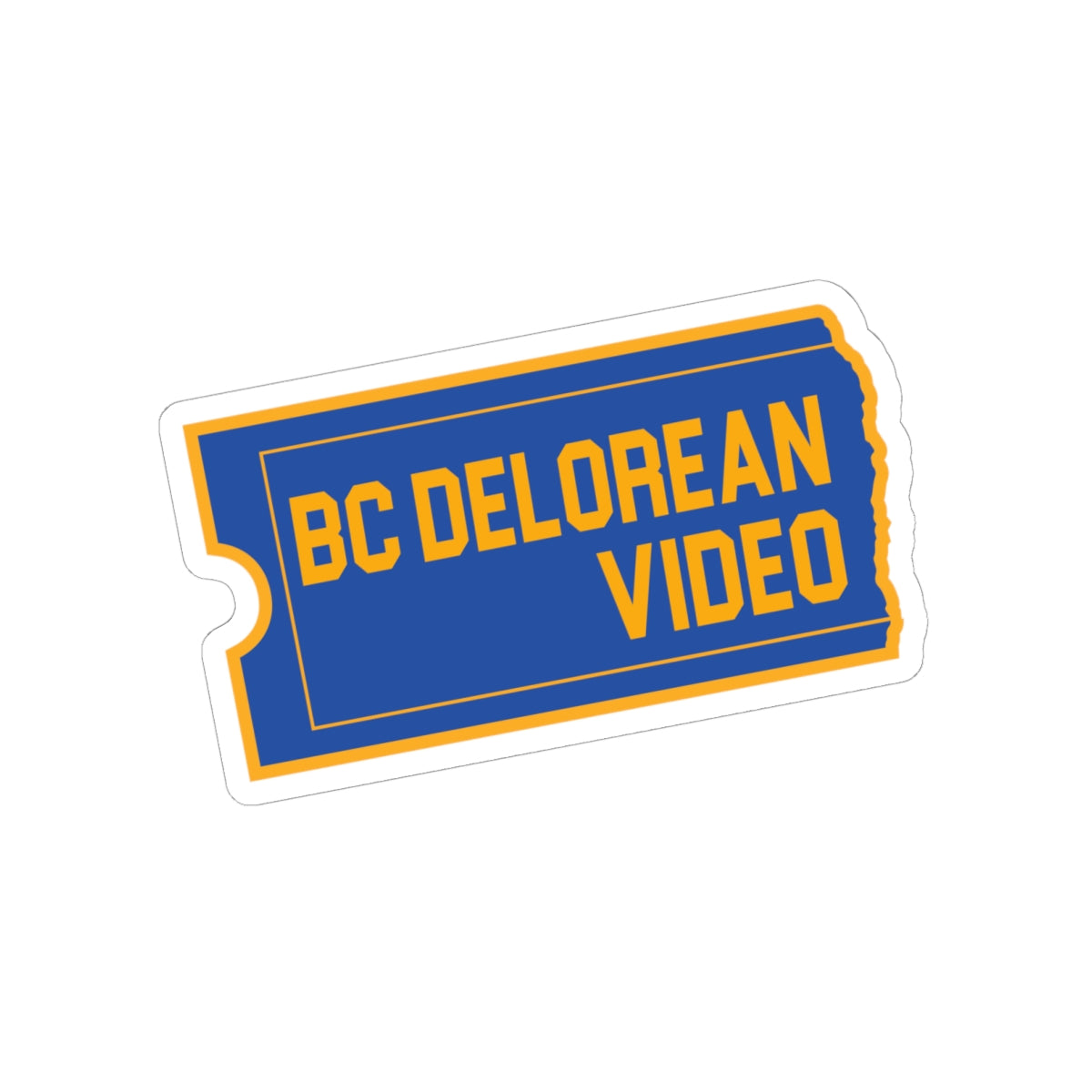 BC DeLorean Video - Kiss-Cut Stickers
