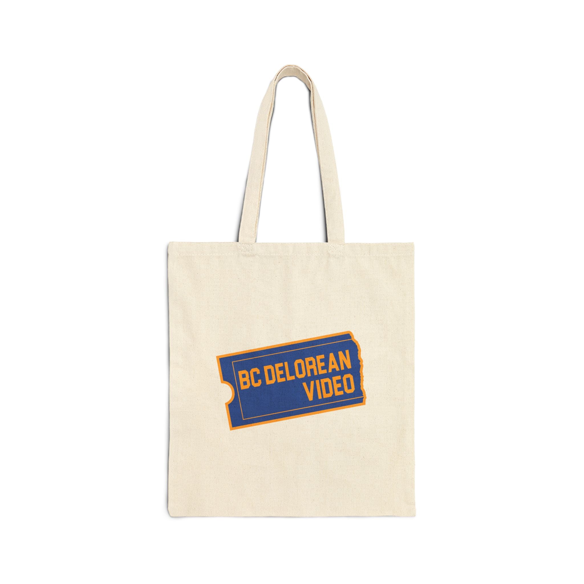 BC DeLorean Video Cotton Canvas Tote Bag
