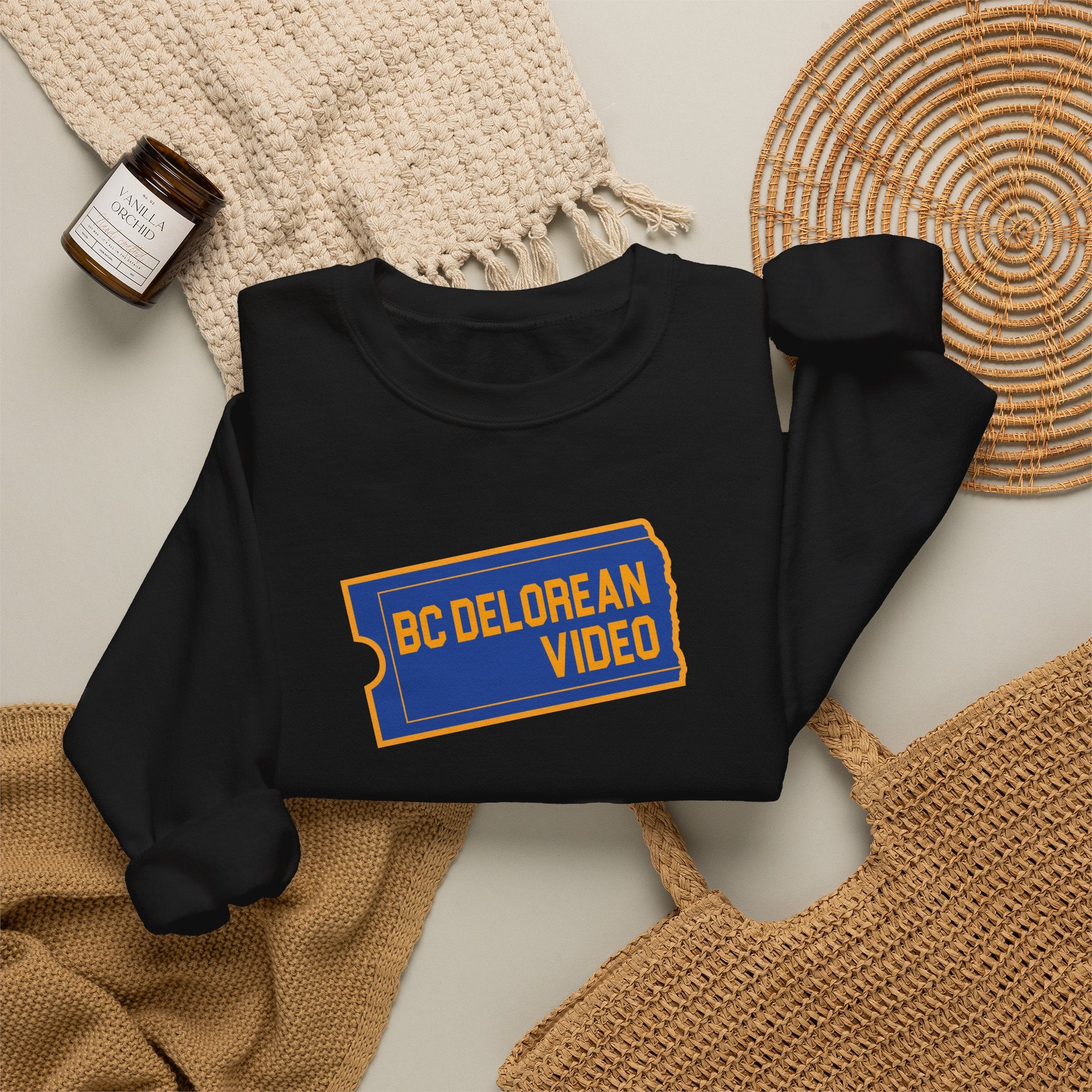 BC DeLorean Video - Unisex Heavy Blend™ Crewneck Sweatshirt