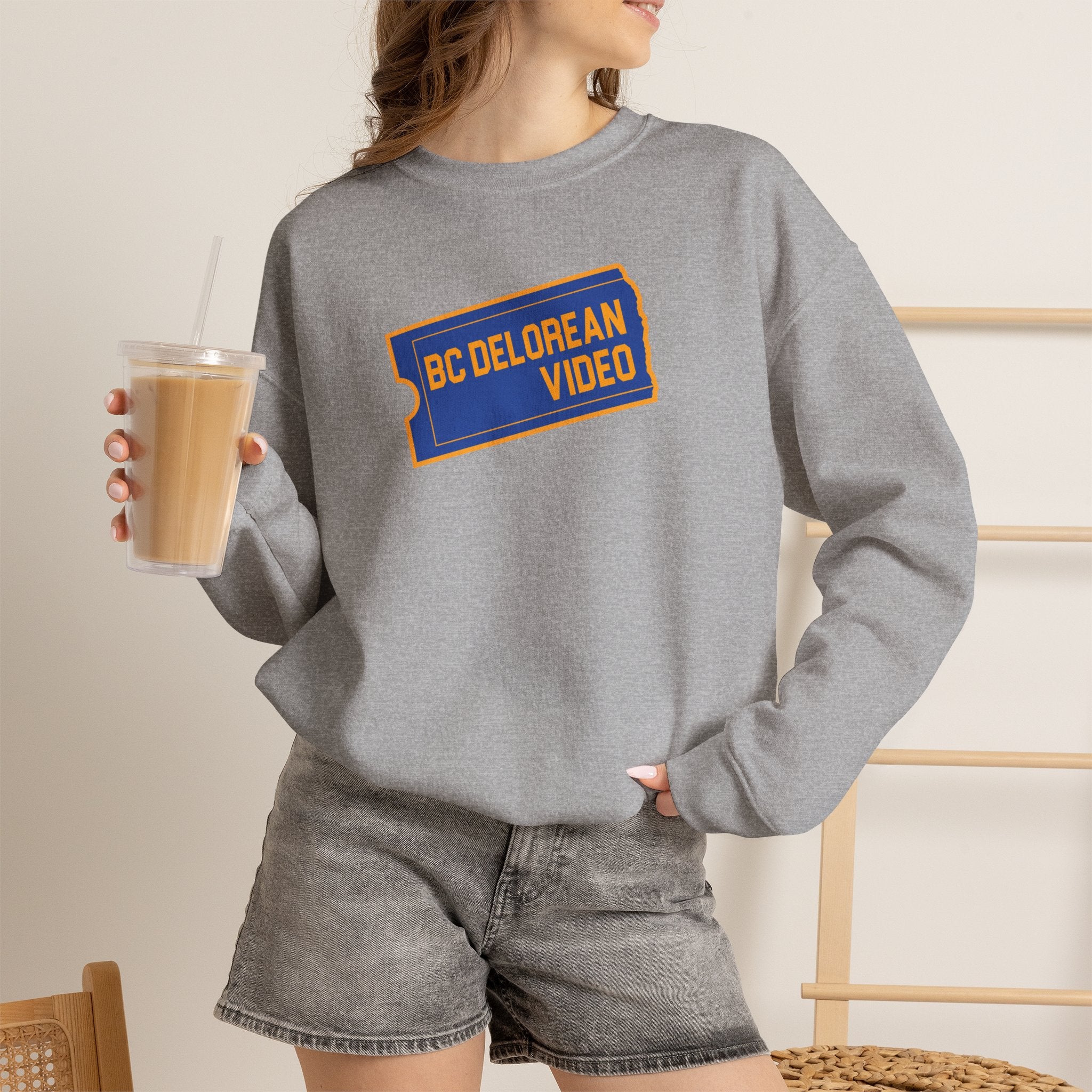 BC DeLorean Video - Unisex Heavy Blend™ Crewneck Sweatshirt