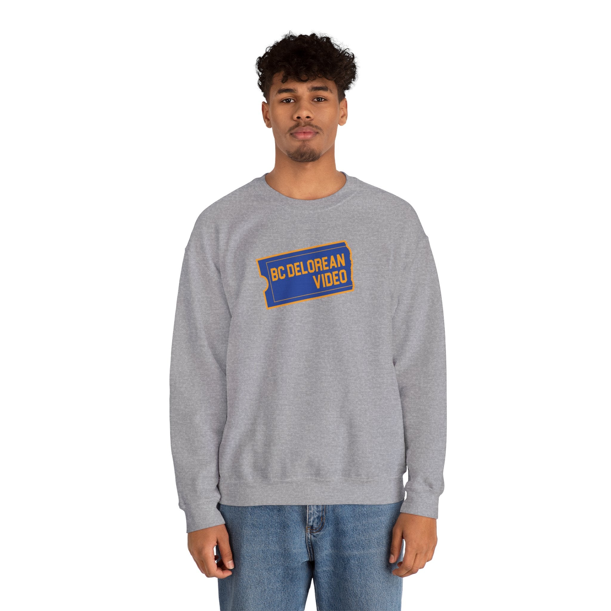 BC DeLorean Video - Unisex Heavy Blend™ Crewneck Sweatshirt