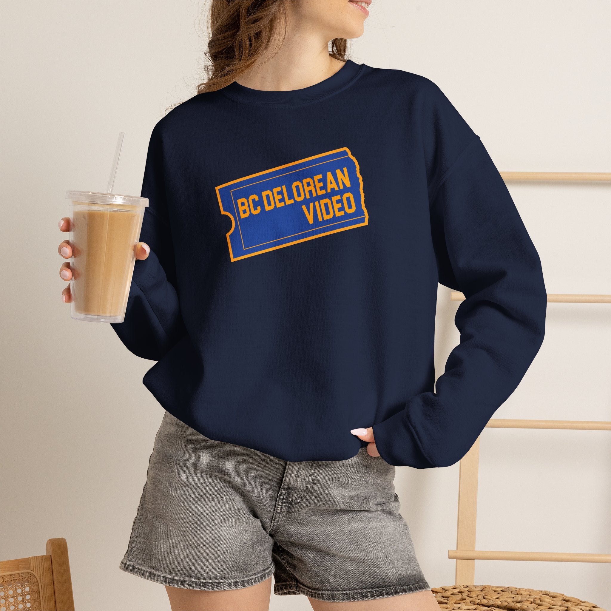 BC DeLorean Video - Unisex Heavy Blend™ Crewneck Sweatshirt