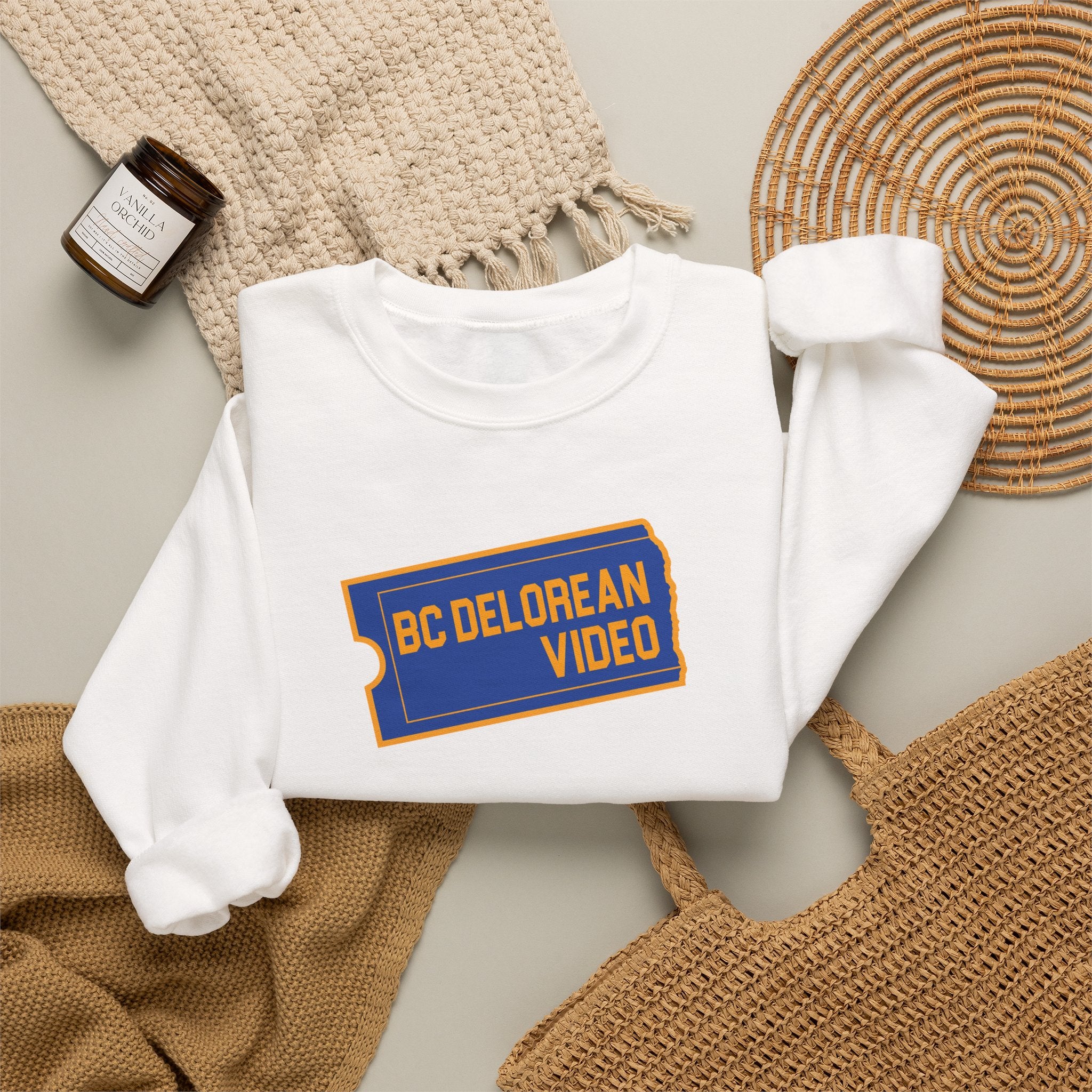 BC DeLorean Video - Unisex Heavy Blend™ Crewneck Sweatshirt